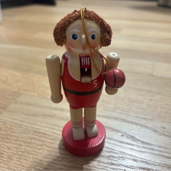 Vintage Basketball Nutcracker Christmas Ornament - Picture 1 of 4